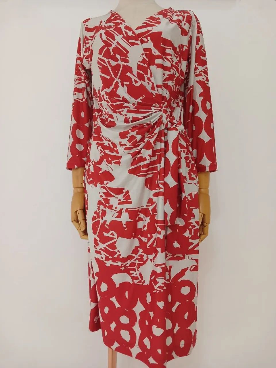 Vestido Estampado Vermelho 