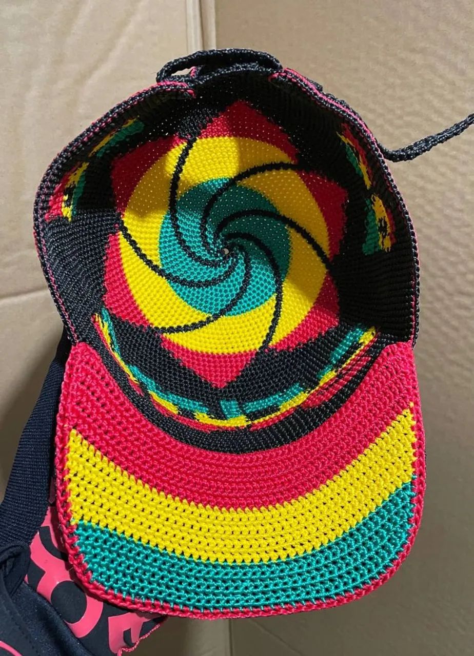 Boné de crochê Cyclone rasta logos  - Foto 3