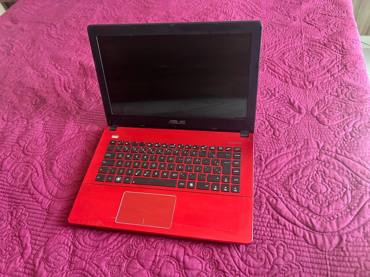 Notebook ASUS Vermelho - Para Peças ou Conserto
