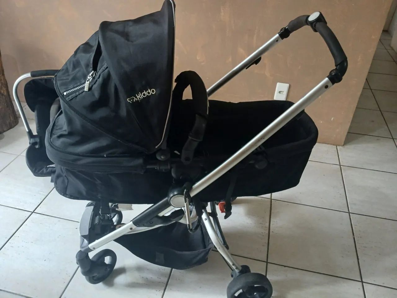 carrinho de bebê kiddo 3 em 1