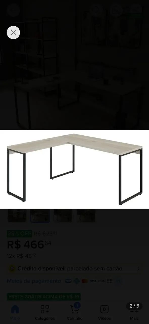 Mesa para escritório 