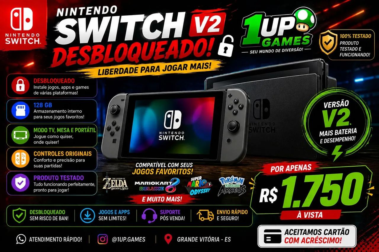 Nintendo Switch  DESBLOQUEADO 128 GIGAS - Foto 5