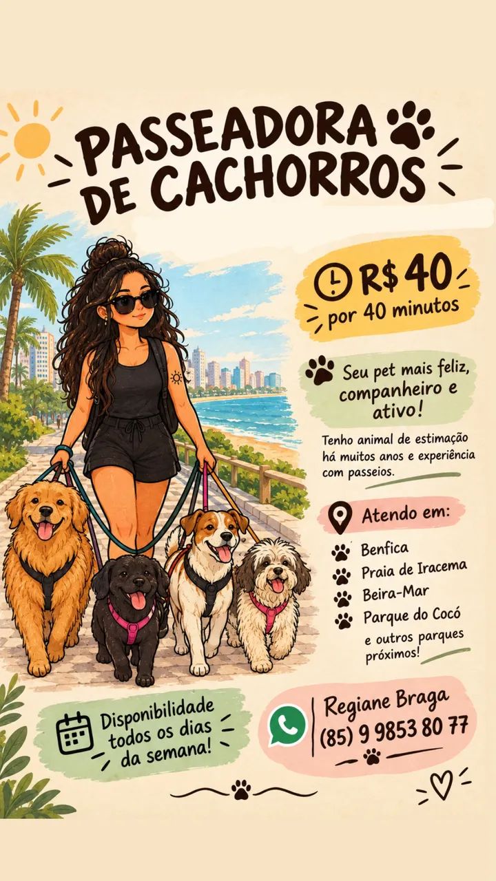 Passeio com cachorros / Pet Sitter