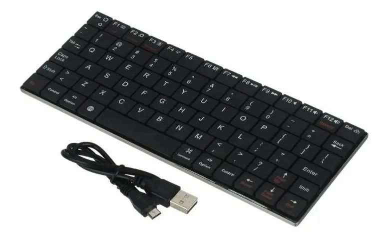 Teclado Bluetooth Bateria Recarregável Pc Android Ios - Foto 2