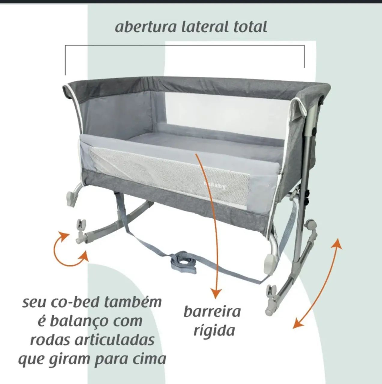 Berço portátil Kababy - Foto 2