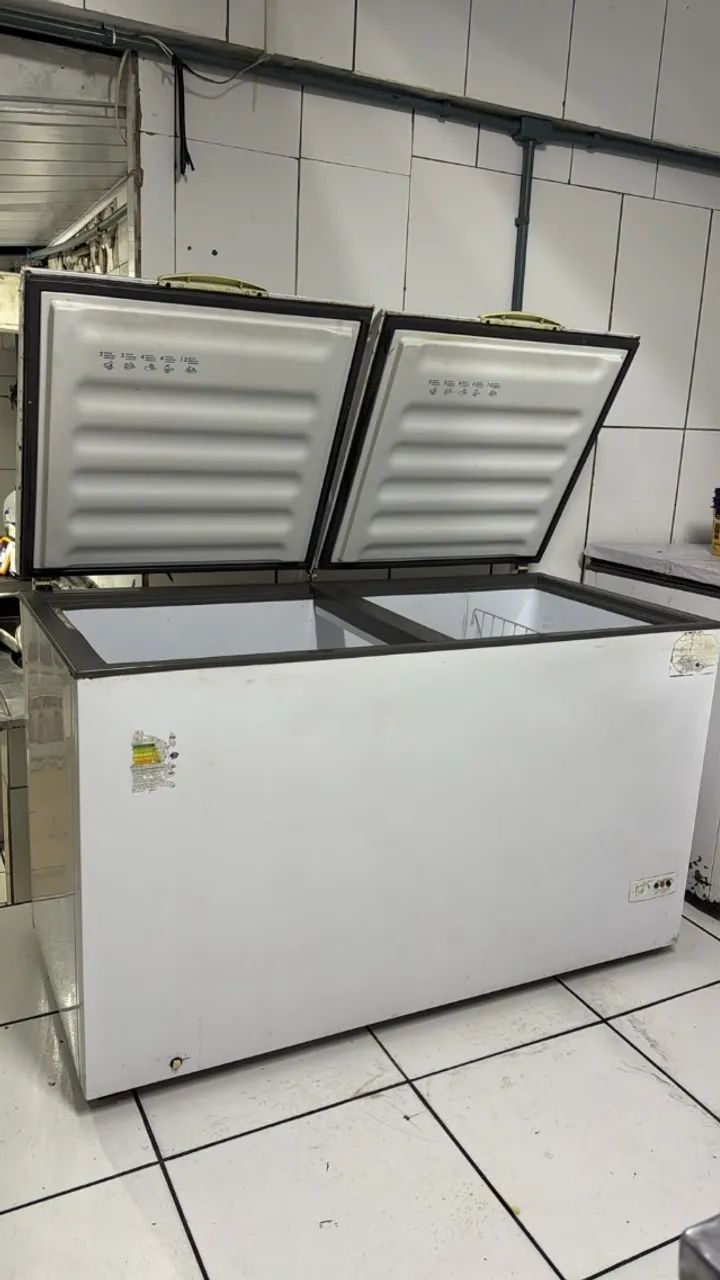 Freezer horizontal 2 tampas 150x70x88 para comércio - Foto 2