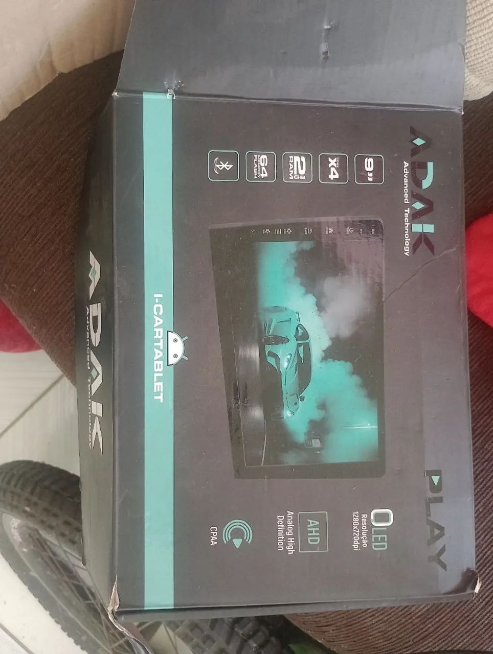 Multimídia adak de 9 polegadas pouco uso na cx com duas câmeras  - Foto 3