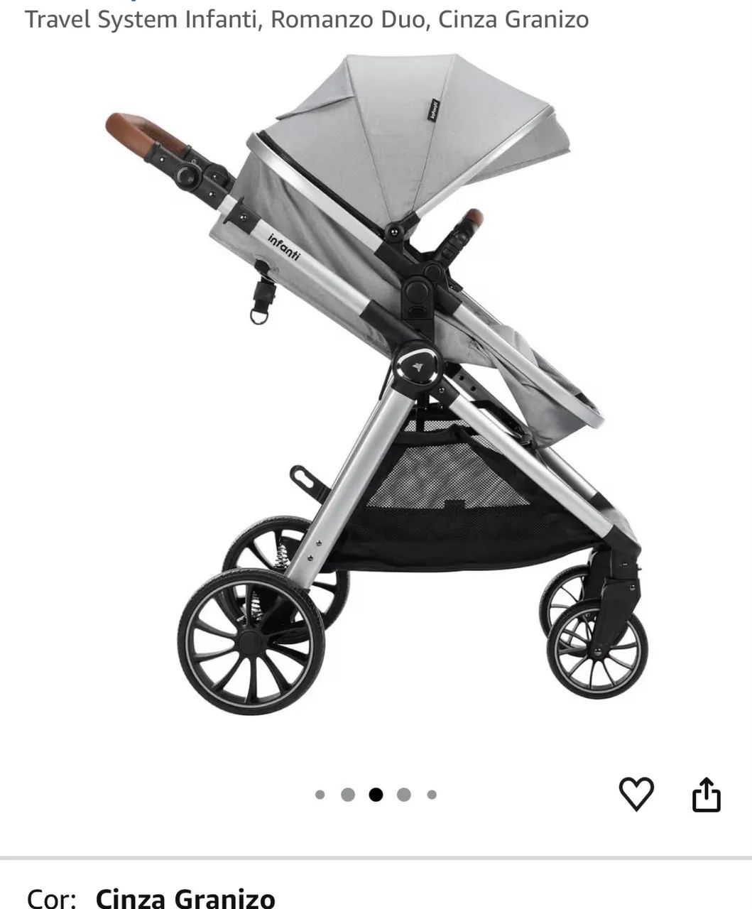 Carrinho de bebê e bebê conforto 