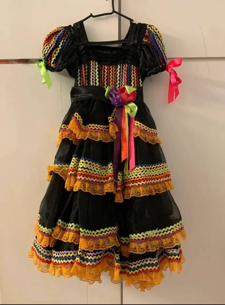Vestido junino 8- 10 anos  - Foto 5