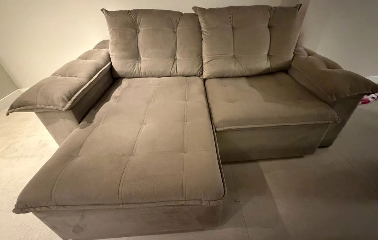 VENDO SOFÁ RETRÁTIL COM CHAISE  - Foto 3