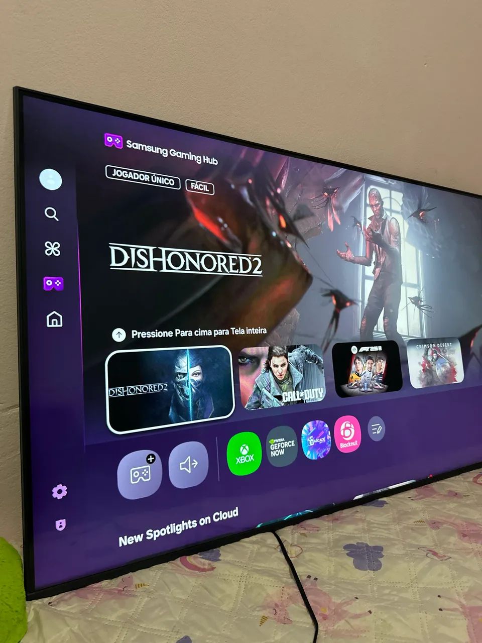 Smartv Samsung ultra slim com X box 50 4 k - Foto 5