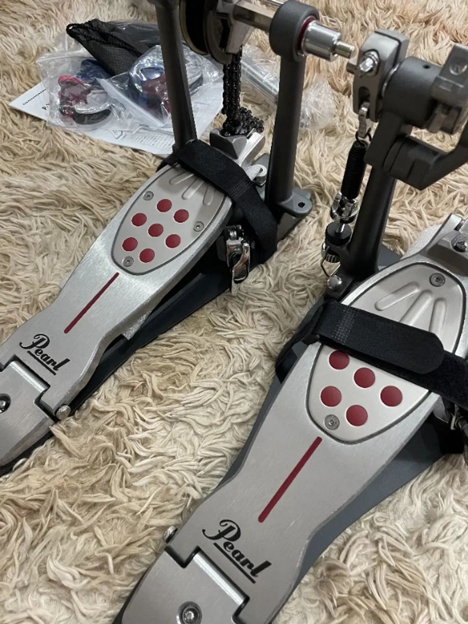 Pedal Duplo Pearl Eliminator P-2052C Redline