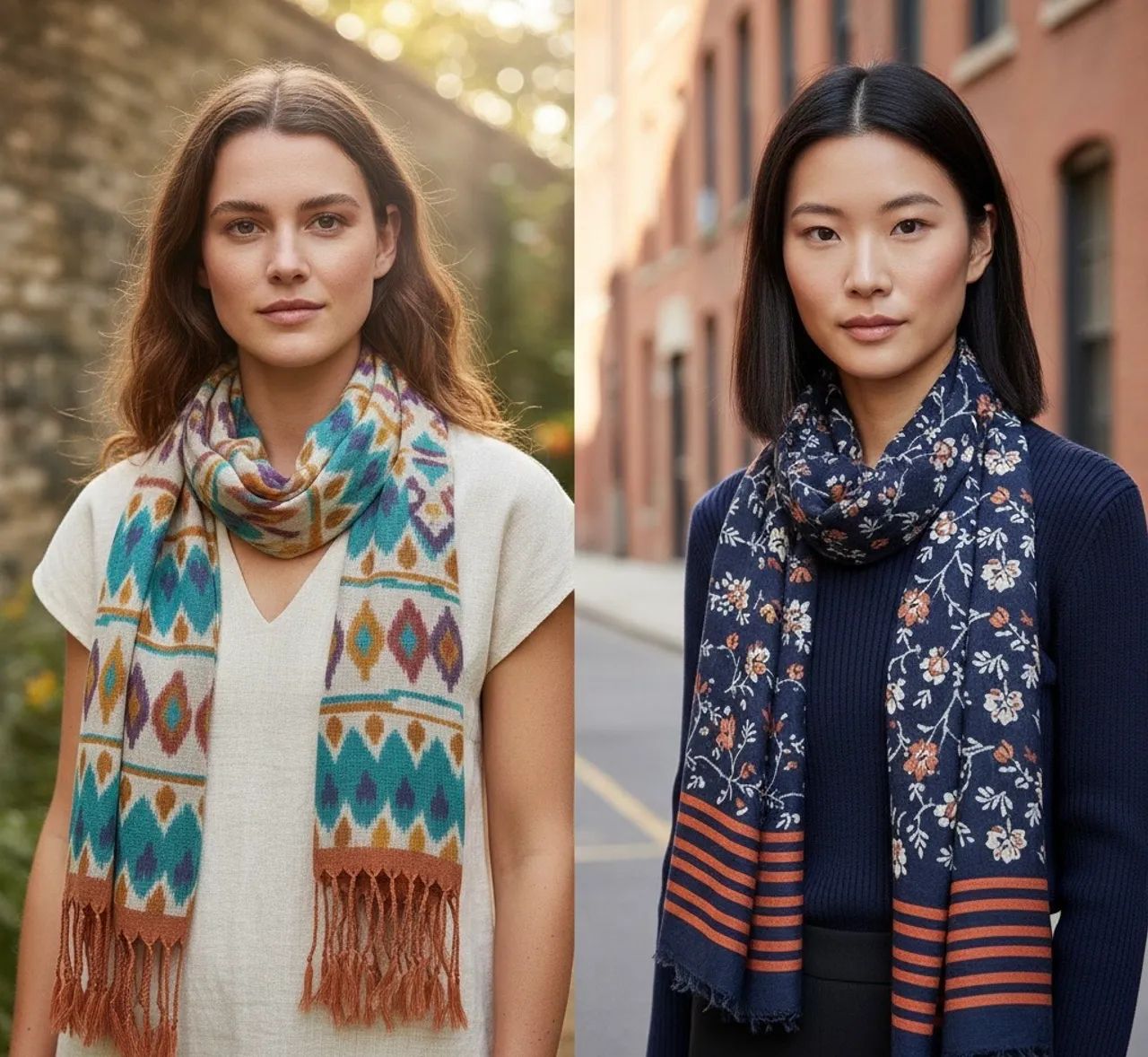 Kit 2 Lenços Cachecol Hering 