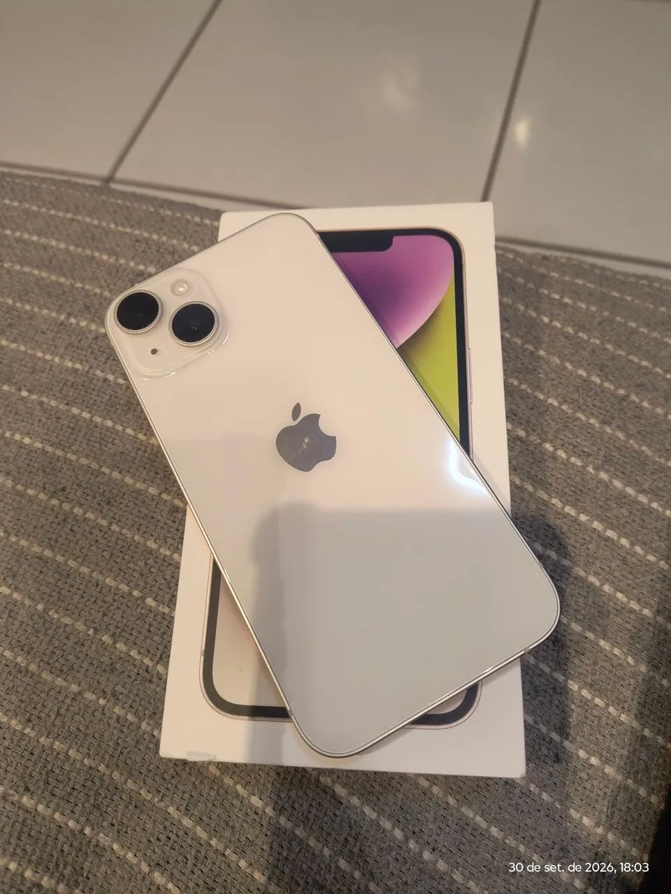 iPhone 14 branco sem marcas de uso celular de mulher Lindo e impecável  - Foto 2