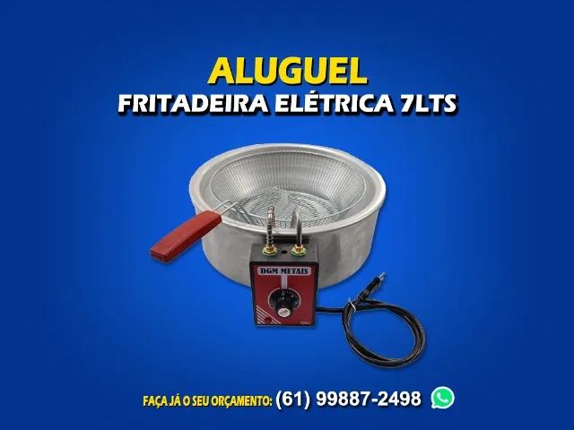Locação de fritadeira elétrica 7lts diária