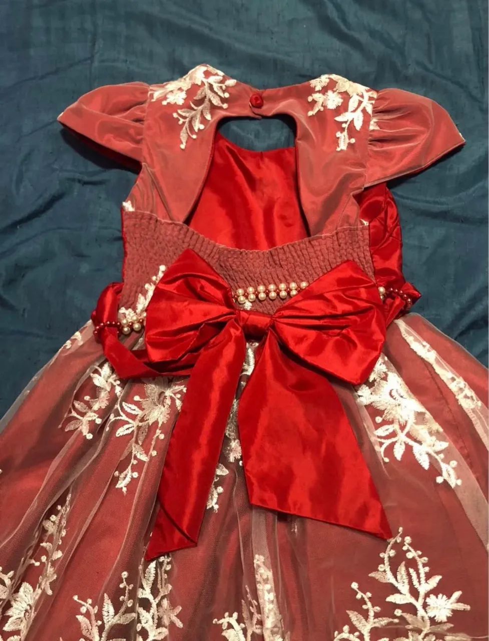 Vestido Infantil de Renda