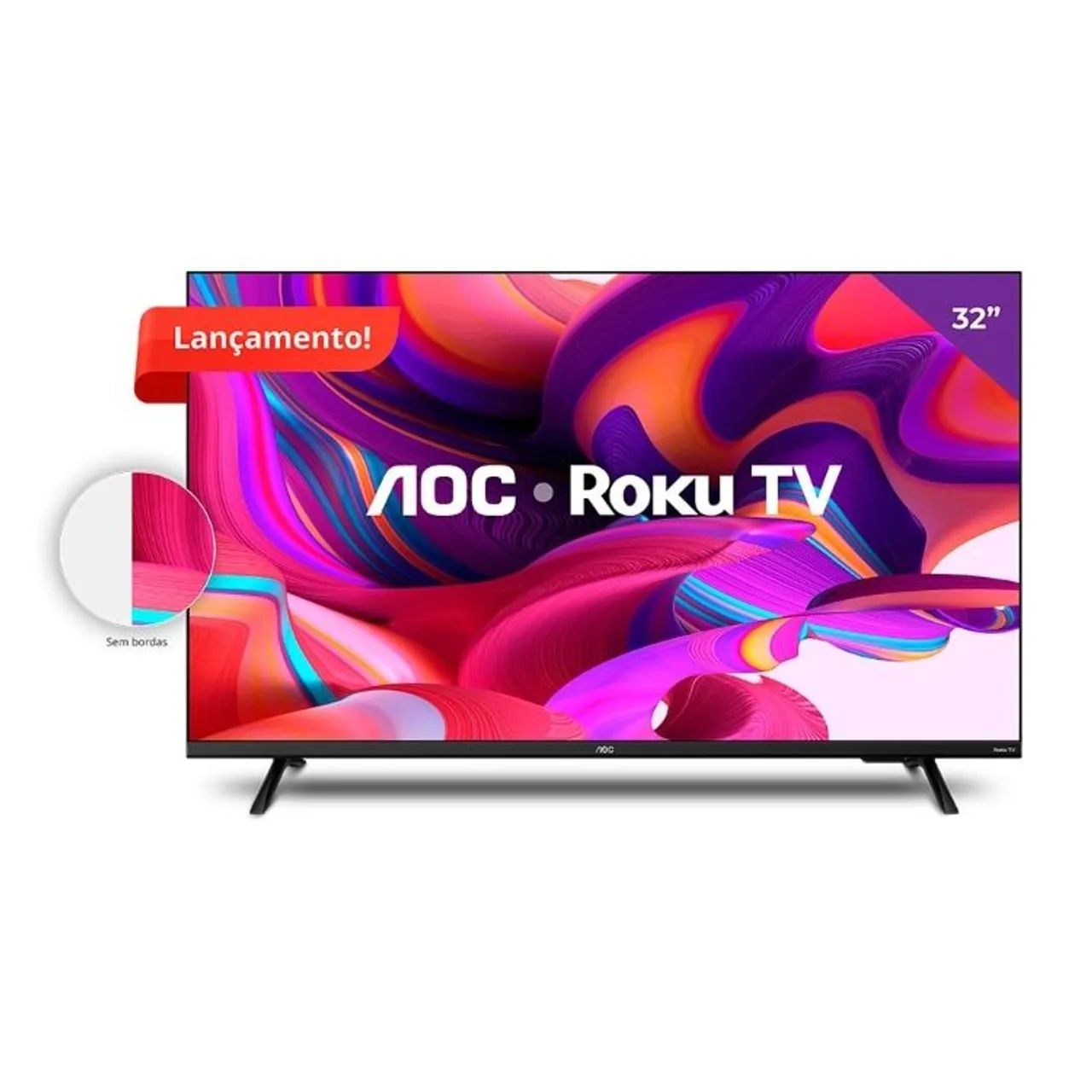 TV AOC 32 COM SISTEMA ROKU - LANÇAMENTO  - Foto 2