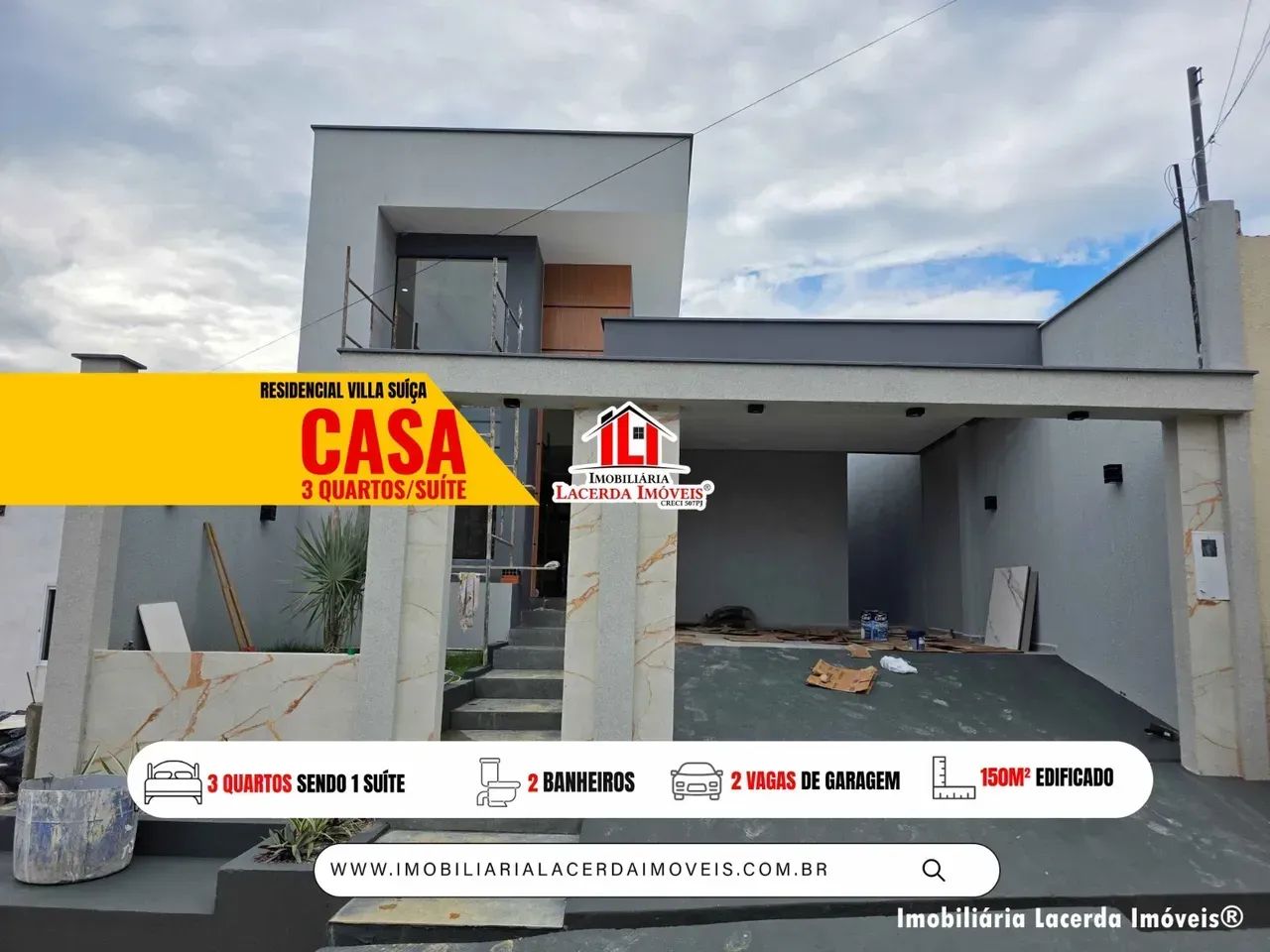 Casa Térrea com suíte Espaço gourmet e Pé direito na sala !