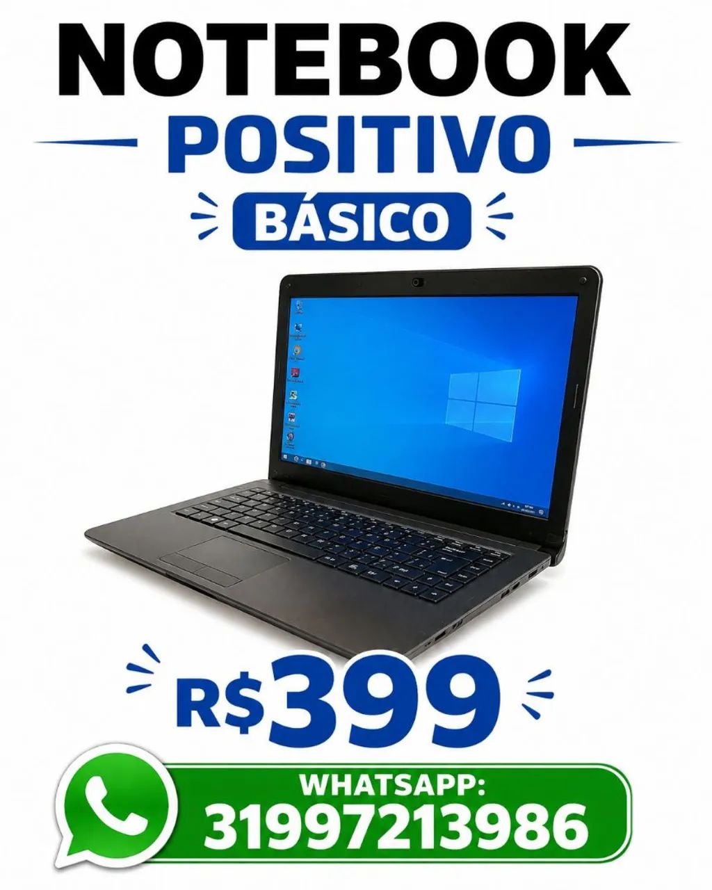NOTEBOOK BARATINHO R$399- HOJE 31/08