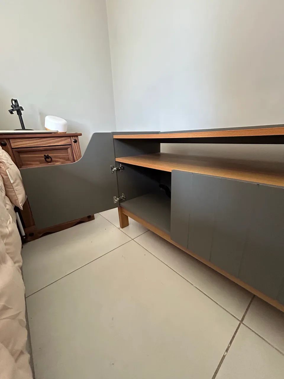 Rack de MDF cinza - Foto 2