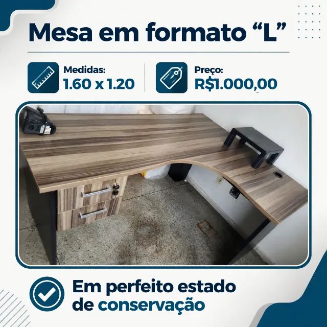 Móveis de Escritório em perfeito estado de conservação