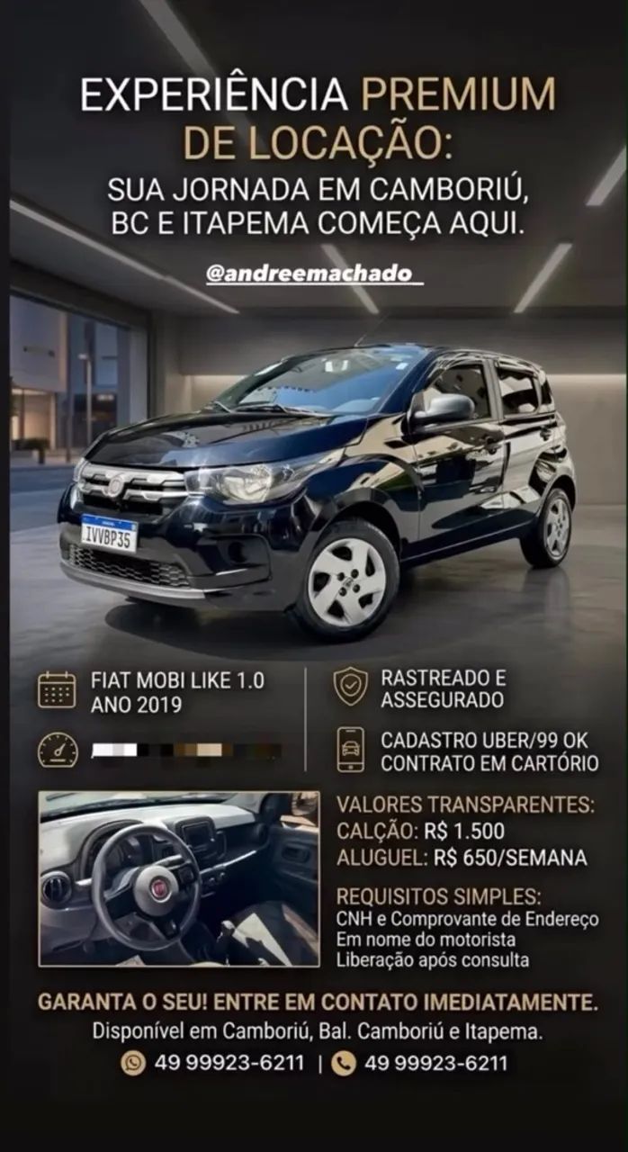 Mobi 2019 pra locação 