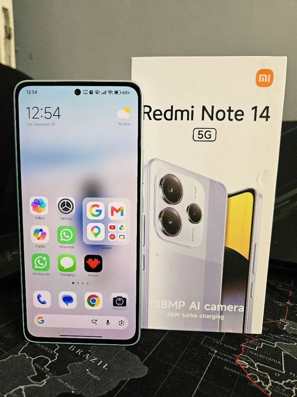 Redmi Note 14 5G 256GB 8GB RAM Verde + Caixa - Foto 2