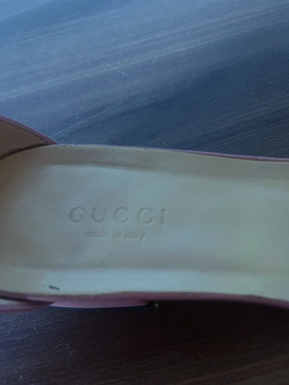 Sandália original GUCCI N35 cor Rosa - Foto 3