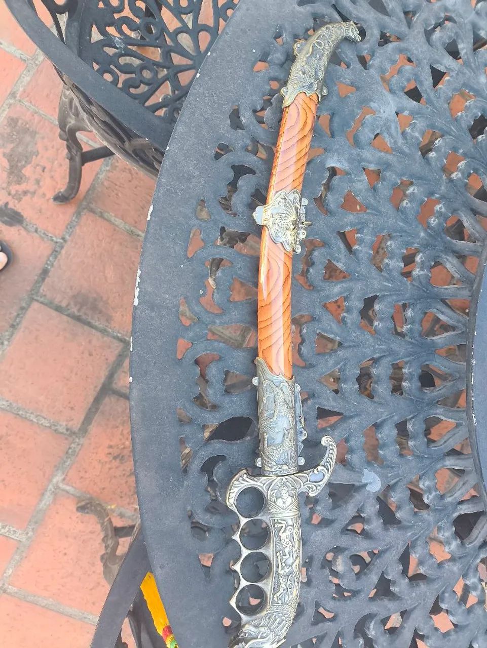 Espada de aço tipo sabre - Foto 4