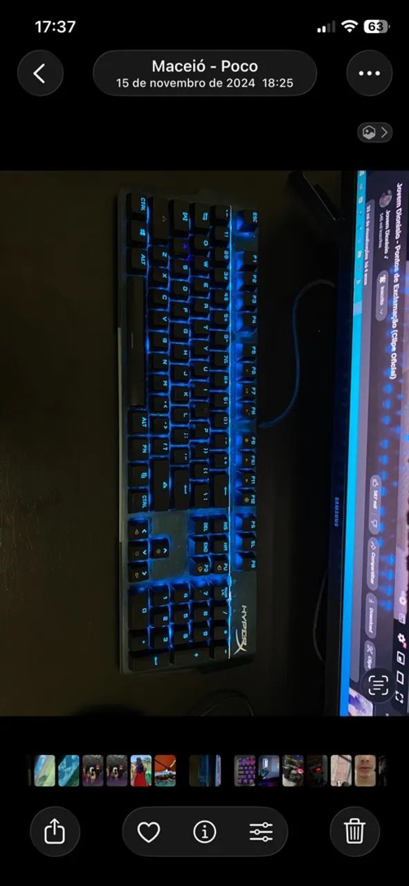Teclado HyperX Mars - Outemu Blue 