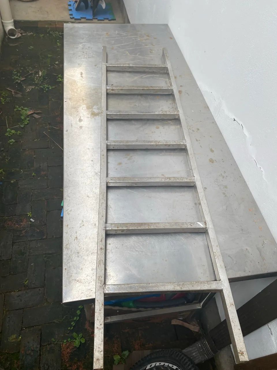 Bancada de inox usada 