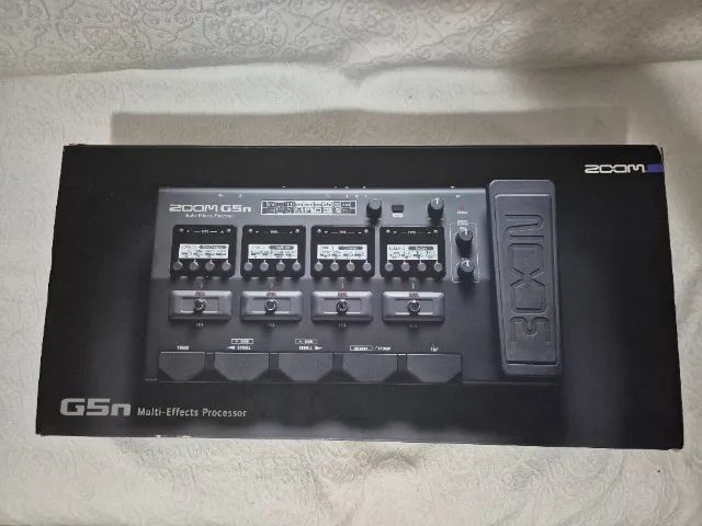 Pedaleira multiefeitos Zoom G5N-fonte, caixa, manual, Cubase (tudo