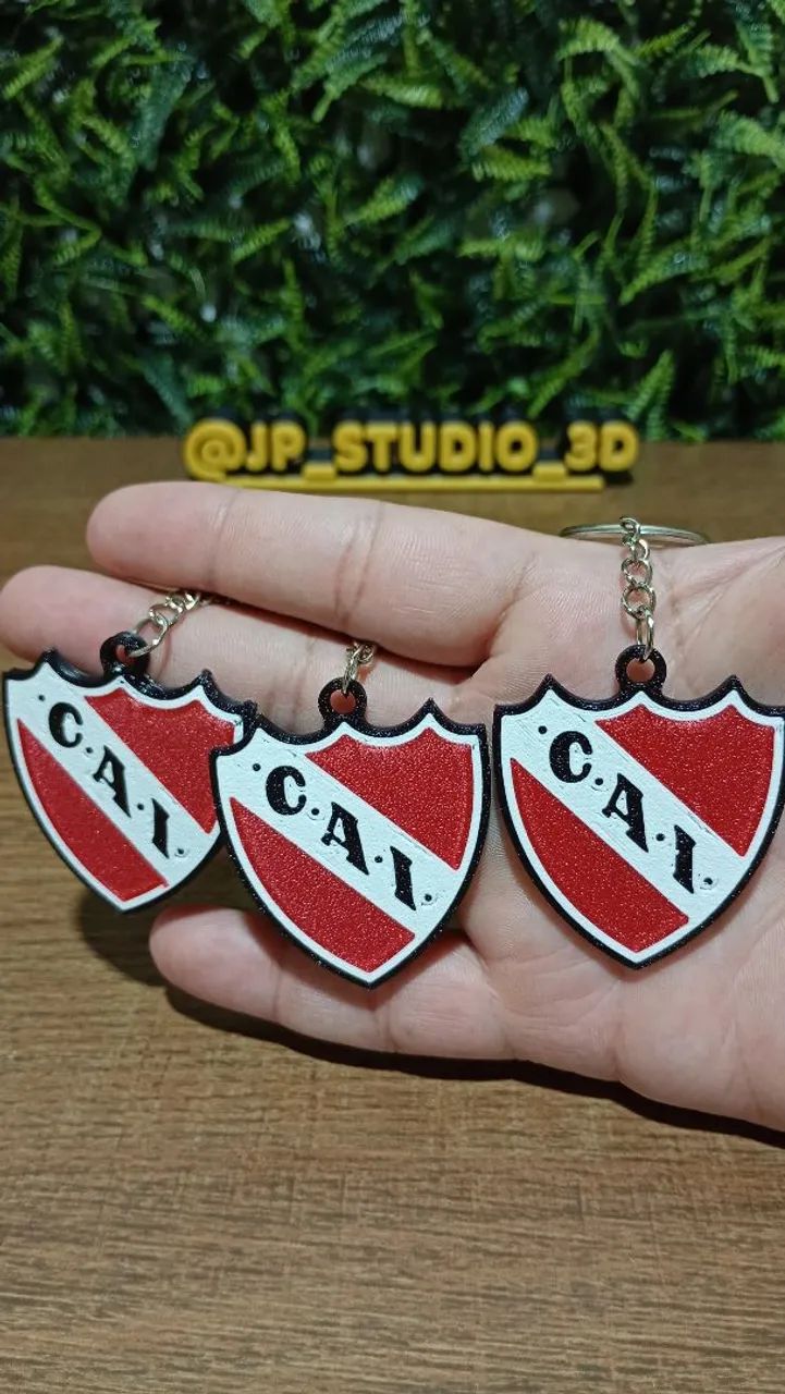 Kit 3 chaveiros do Independiente da Argentina em 3D - Foto 3