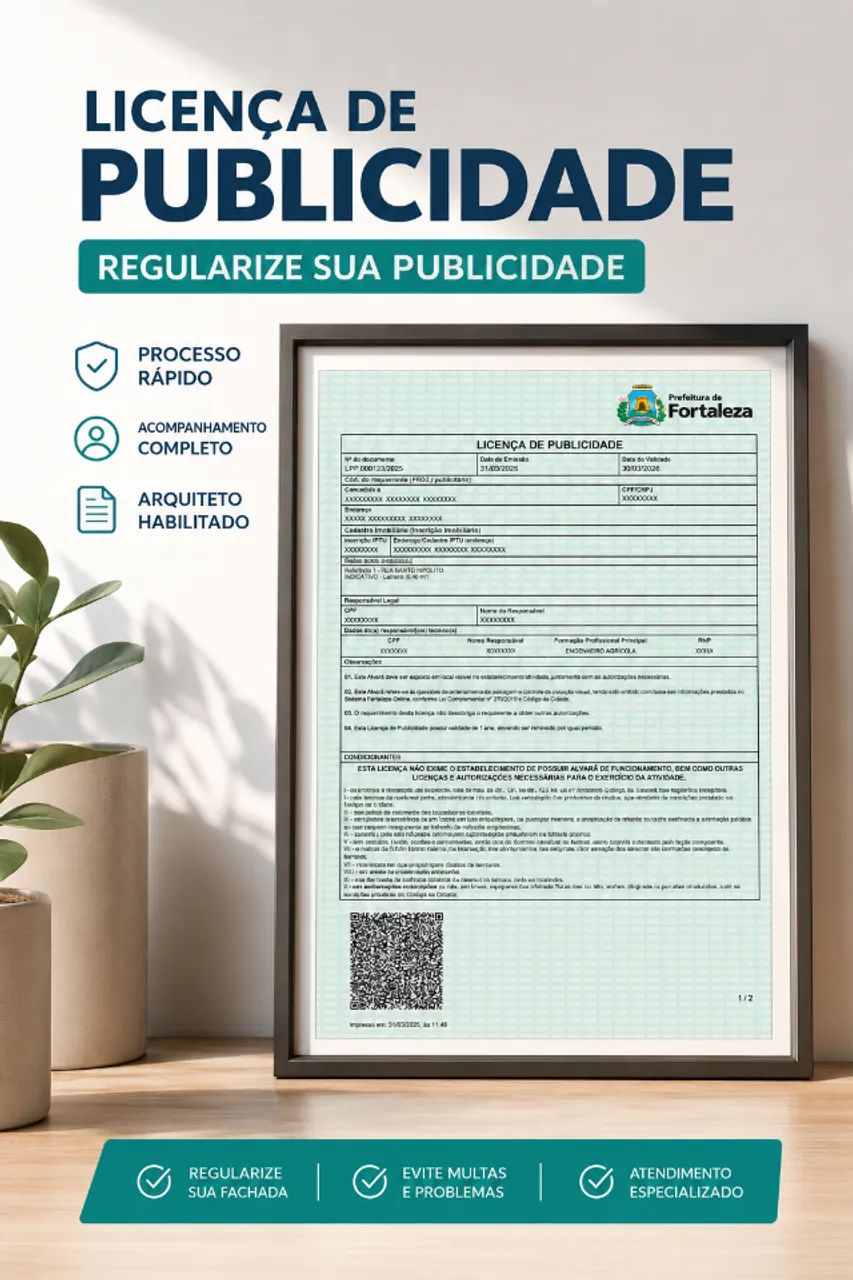 Emissão de Licença de Publicidade Fortaleza