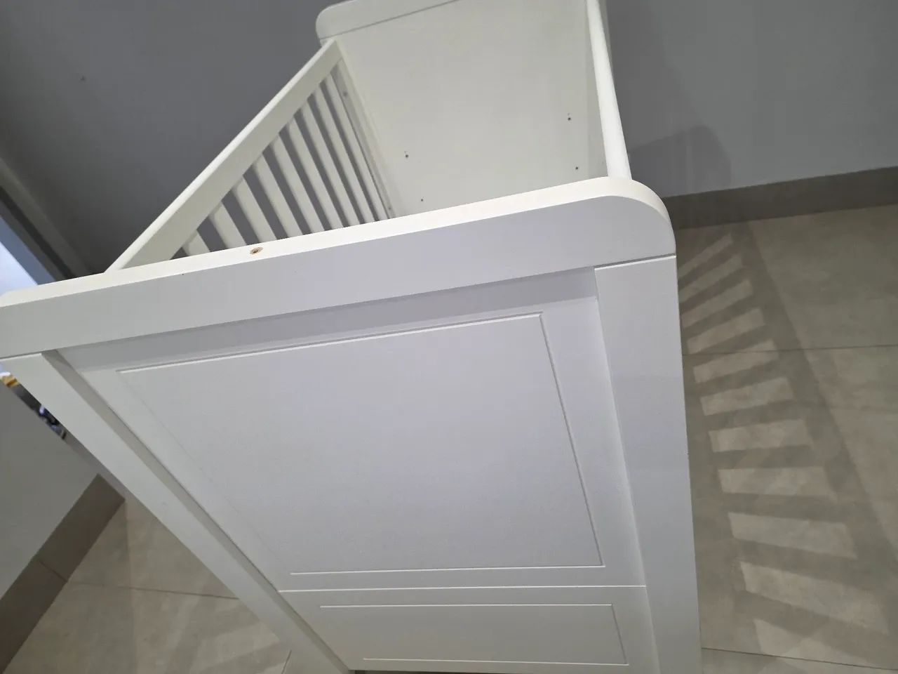 Berço Bebê Branco MDF + Colchão Ortobom  - Foto 2