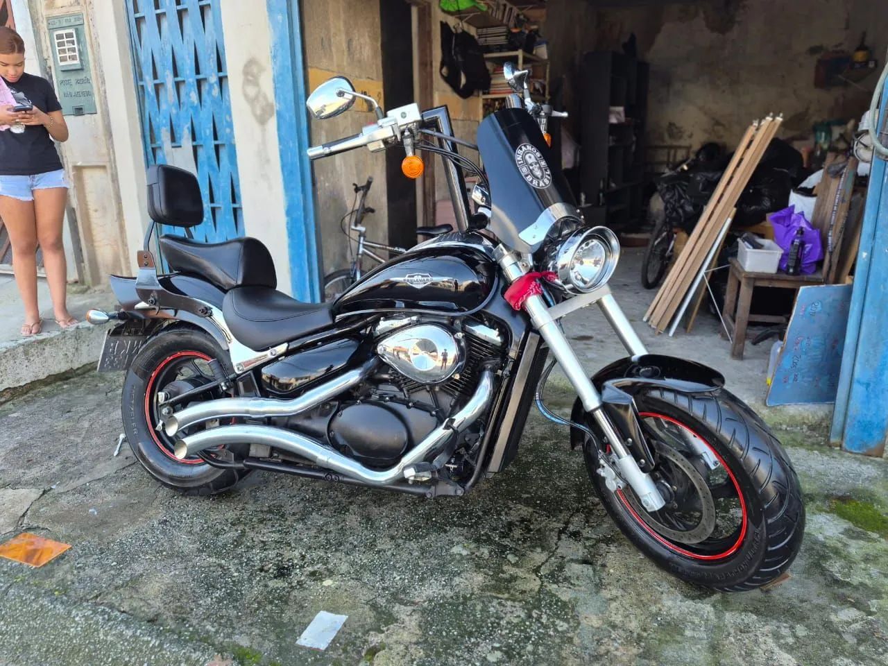 Vendo Boulevard customizada no guidao e escapamento  - Foto 5