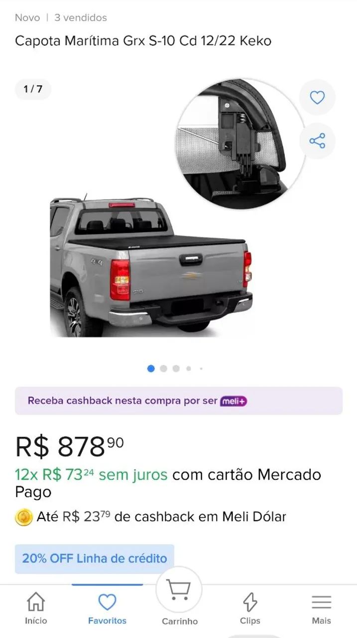 Capota marítima S10 (2012 a 2025)  - Foto 3