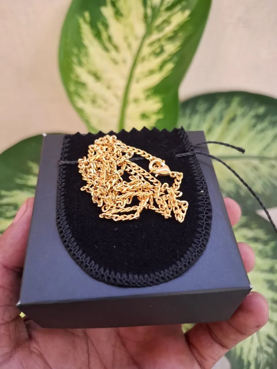 Corrente Grumet 3mm Banhada a Ouro 18k  - Foto 4