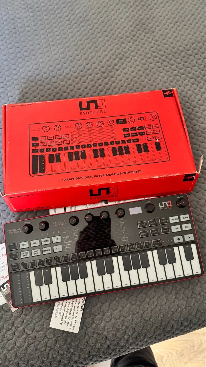 Ik Multimedia Uno Synth Pro Preto 37 Teclas Midi - Foto 2