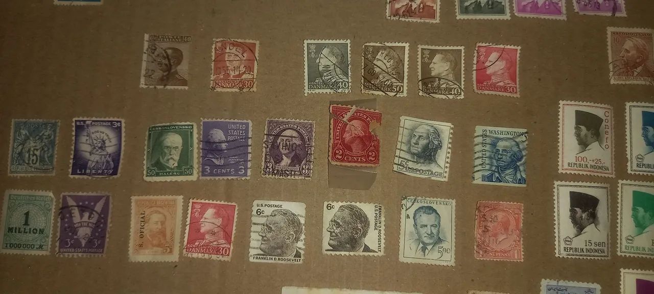 Selos antigos combinar valor  - Foto 3