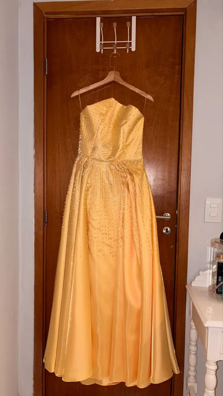 Vestido amarelo formatura  - Foto 3