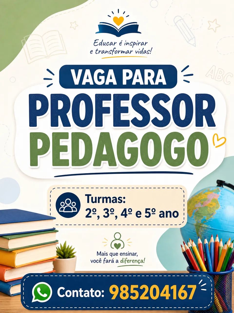 Vaga para Professor 