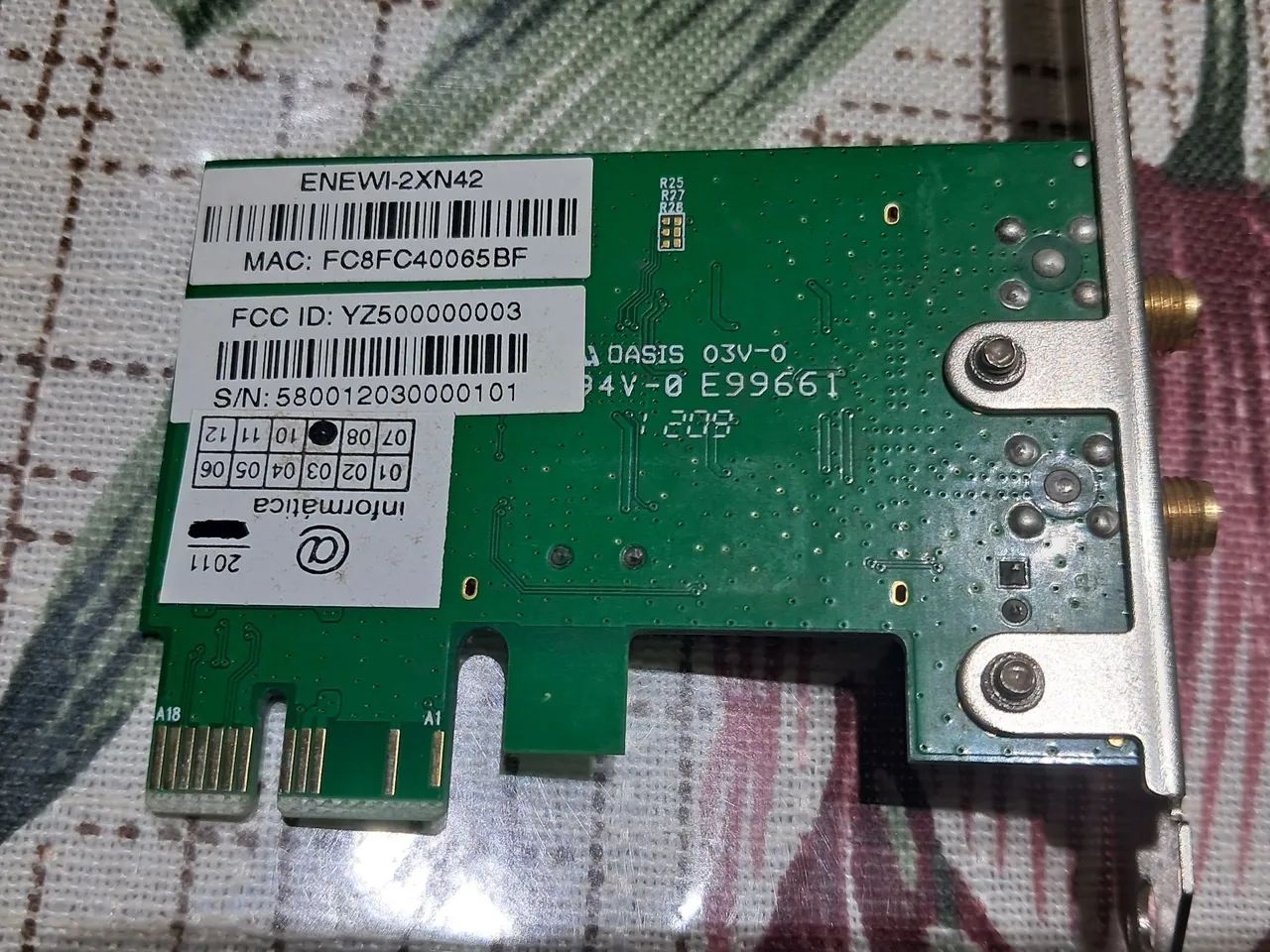 Placa de rede Wifi PCI express com duas antenas - Foto 4