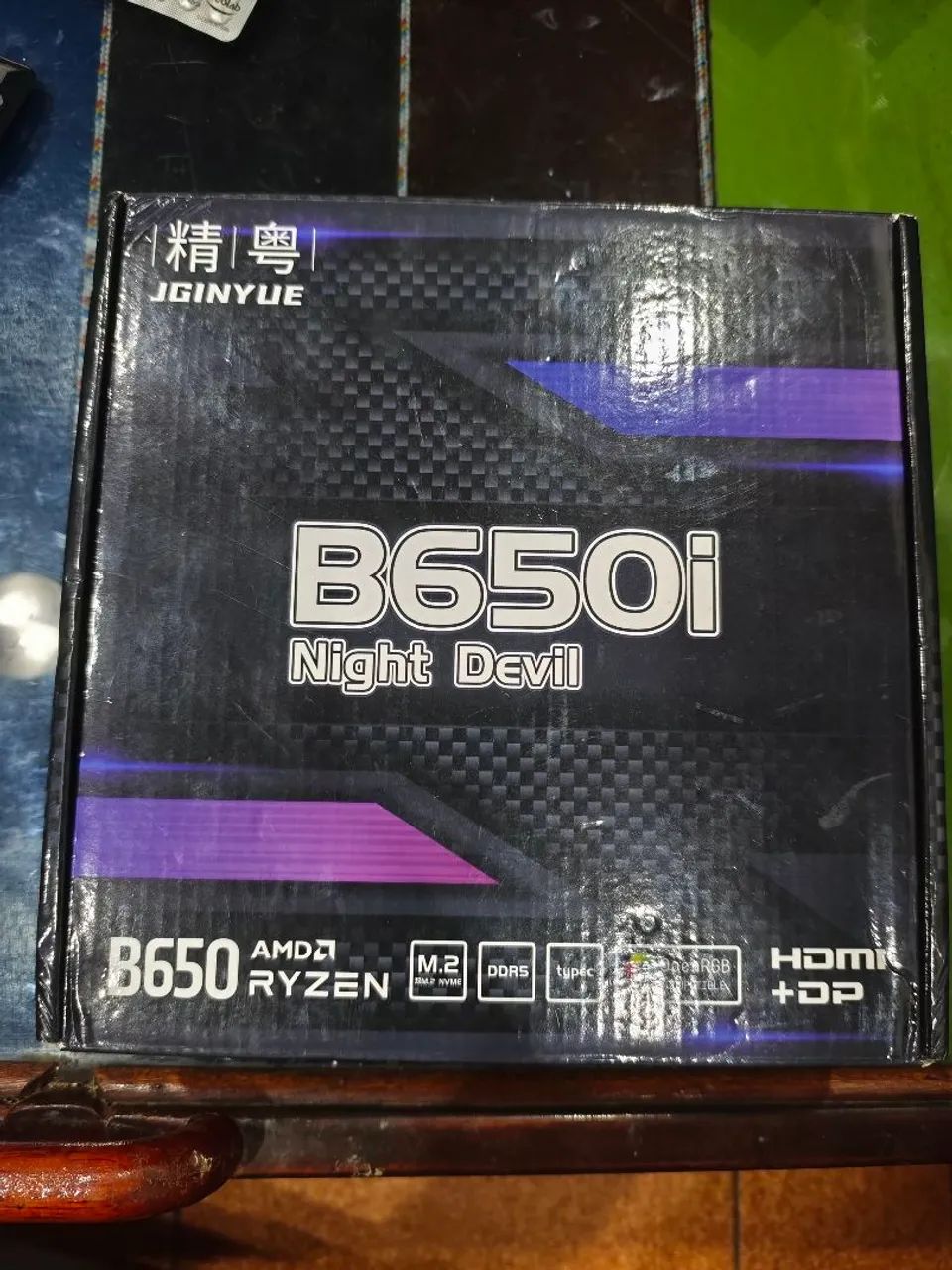 Placa mãe AM5 B650I Night Devil com wi-fi instalado