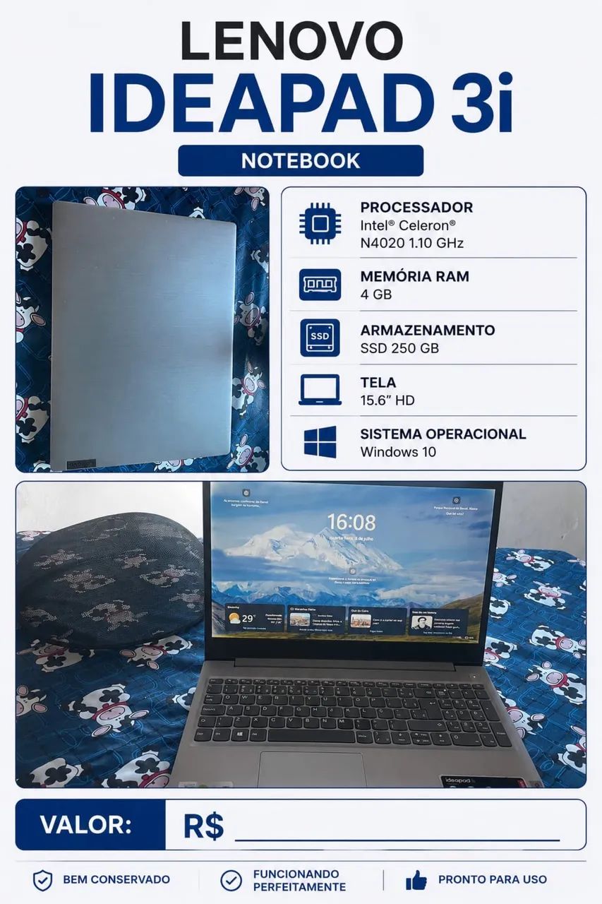 Notebook Lenovo 