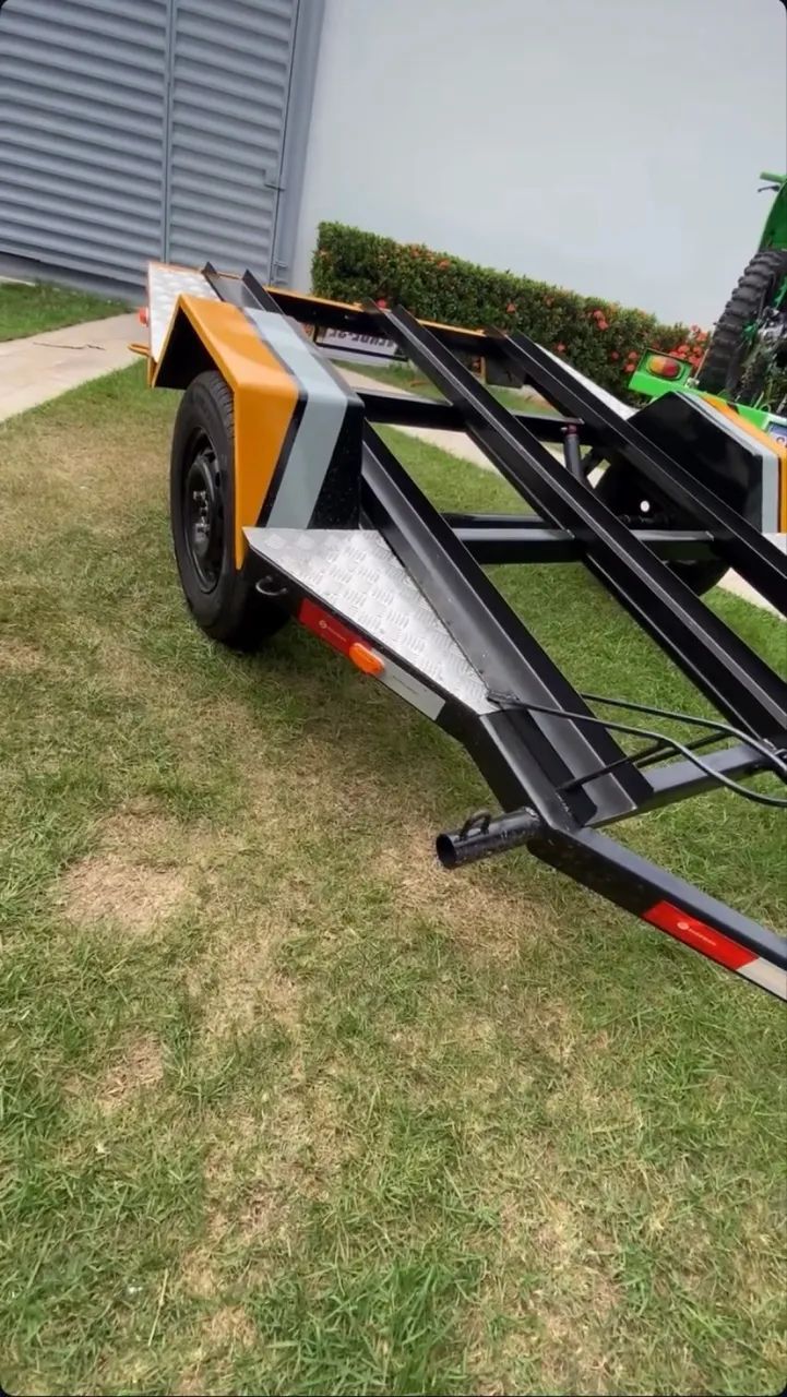 VENDE-SE REBOQUE PRA 3 MOTOS  - Foto 4