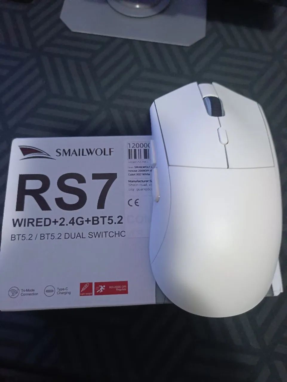 Mouse  gamer smailwolf rs7, novo na caixa  - Foto 4