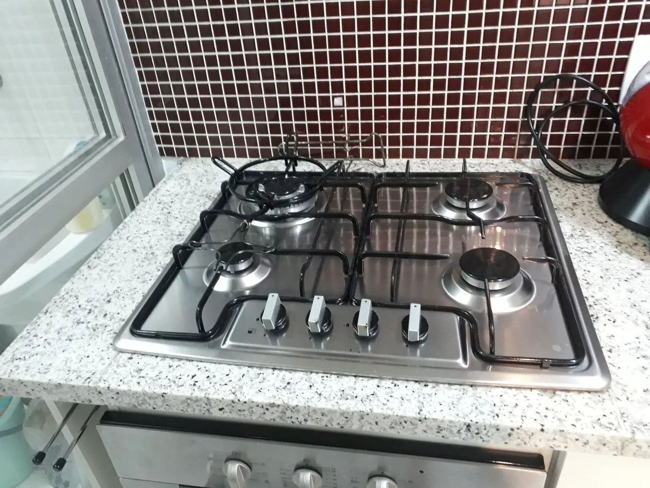 Cooktop Elettromec 60 cms inox 4 bocas