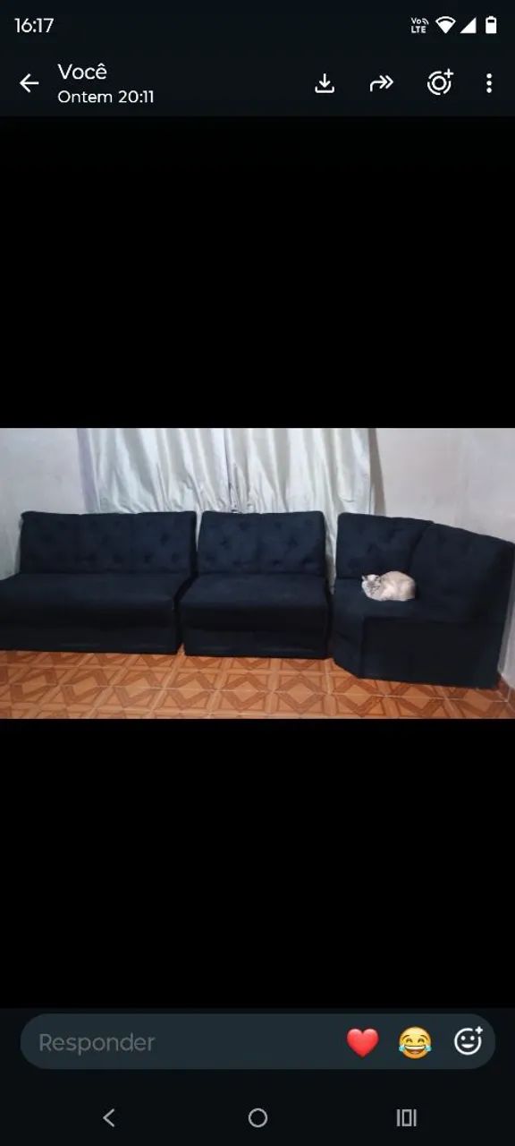 Sofá usado em bom estado