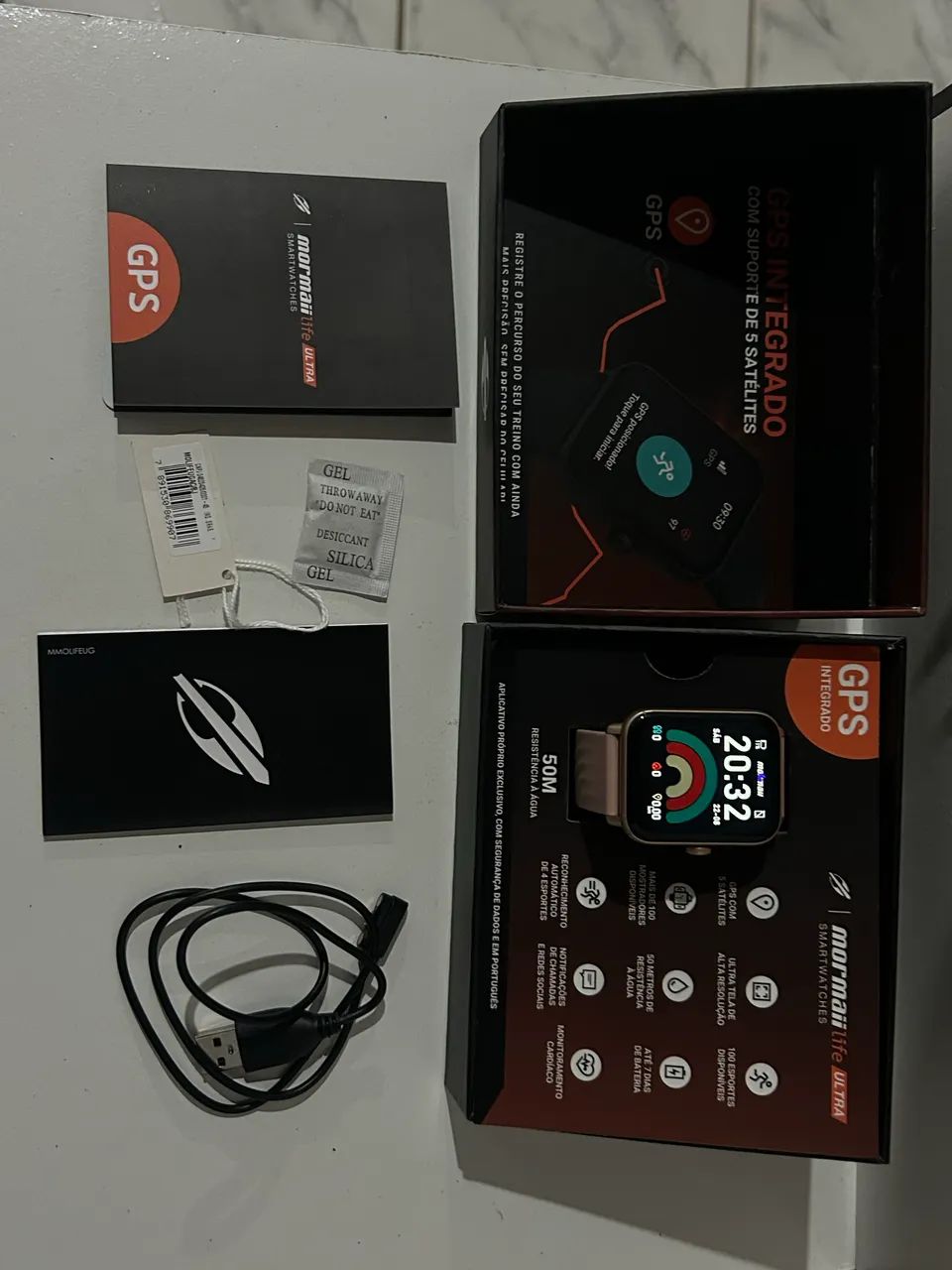 Smartwatch Mormaii Life Ultra Rosé + Caixa e Acessórios